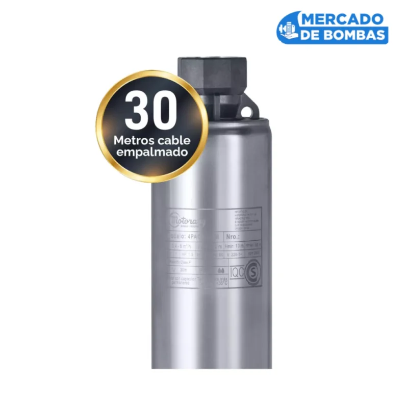 Electrobomba Sumergible Motorarg 4PACK 120 M - Rendimiento Excepcional