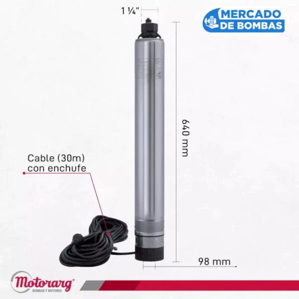 Electrobomba Sumergible Motorarg 4PACK 120 M - Rendimiento Excepcional - Imagen 4