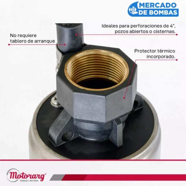 Electrobomba Sumergible Motorarg 4PACK 120 M - Rendimiento Excepcional - Imagen 5