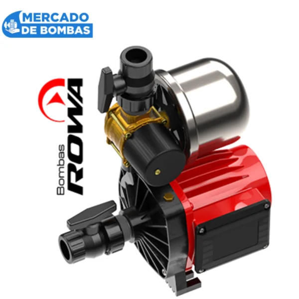 Bomba Presurizadora ROWA TANGO PRESS 20 - 0.5hp - Para Tanque Cisterna y Tanque Elevado - 2 Plantas y 2 Duchas - Imagen 2