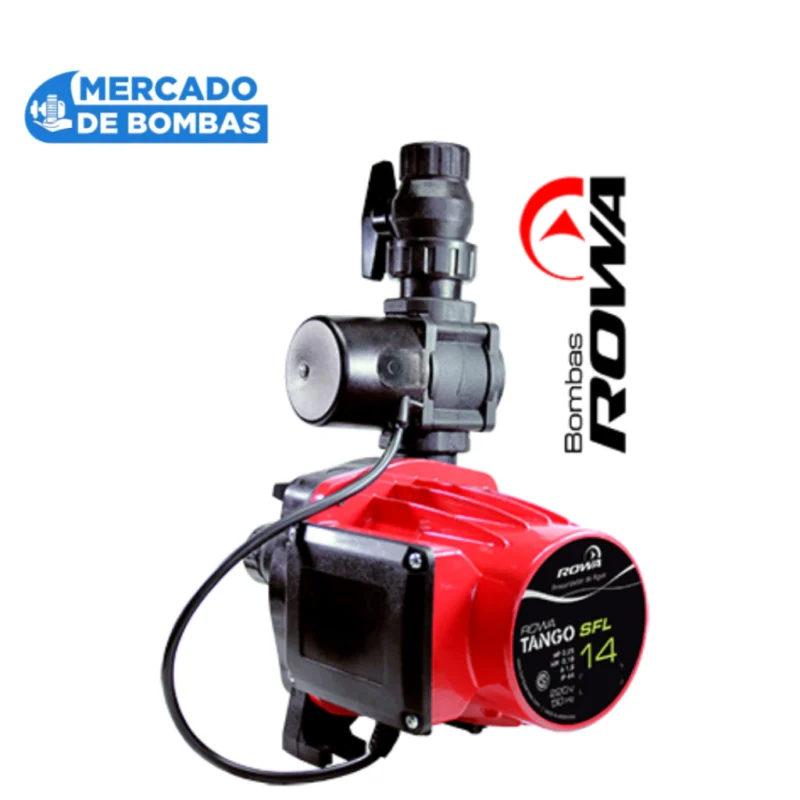 Bomba Presurizadora ROWA TANGO SFL 14 - 0.25hp - Para Tanque Elevado - 3 Duchas