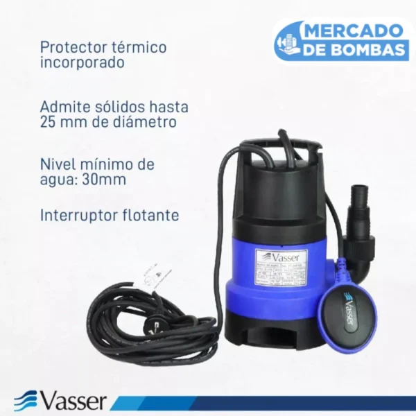 Electrobomba Sumergible Portátil DE 400PS – Desagote Sin Complicaciones - Imagen 5