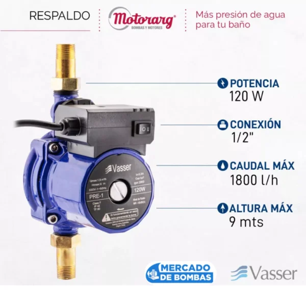 Bomba Presurizadora PRE-1 – Automática y Silenciosa - Imagen 3