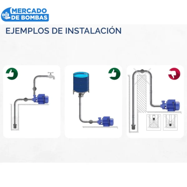 Bomba Periférica QB60 de 0.5 HP – Compacta, Potente y Versátil - Imagen 5